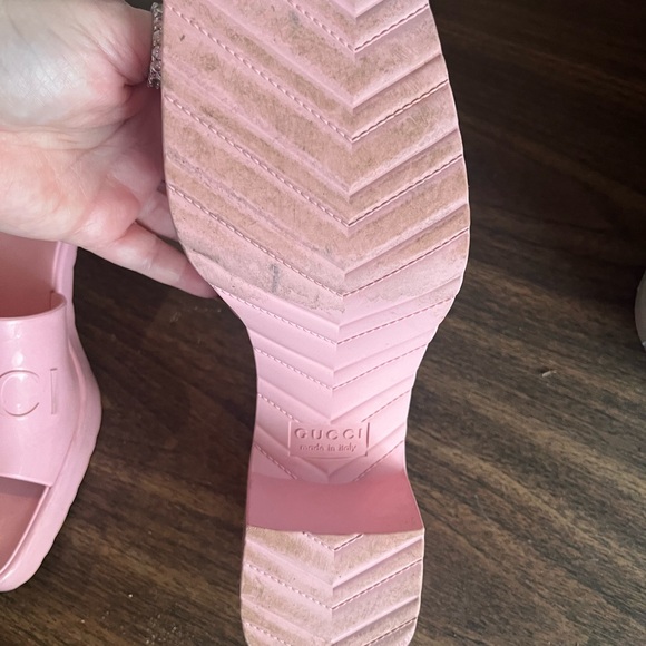 Authentic Gucci Pink Sandals 37 - Picture 3 of 3